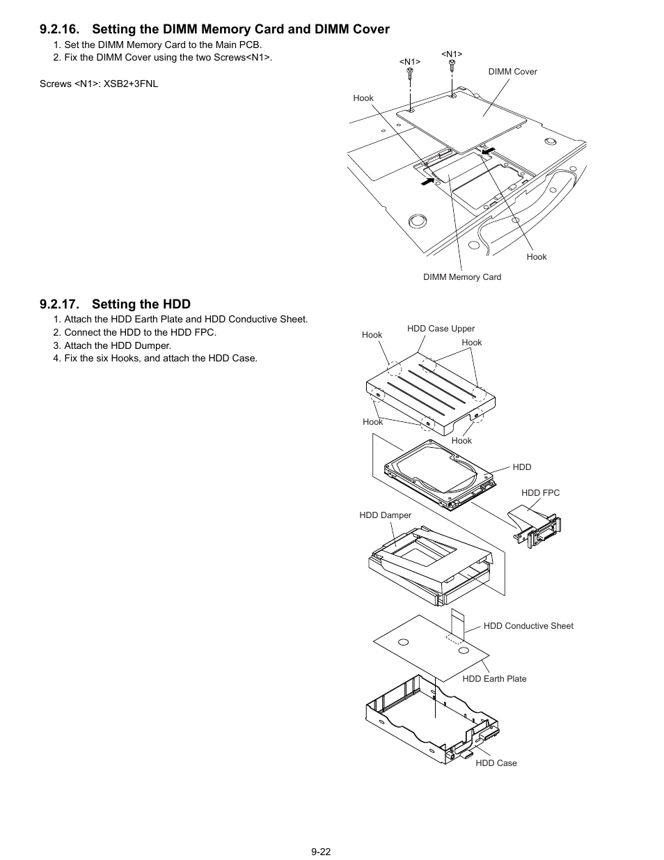 Setting the hdd | Matsushita CF-74ECBAXBM User Manual | Page 44 / 50
