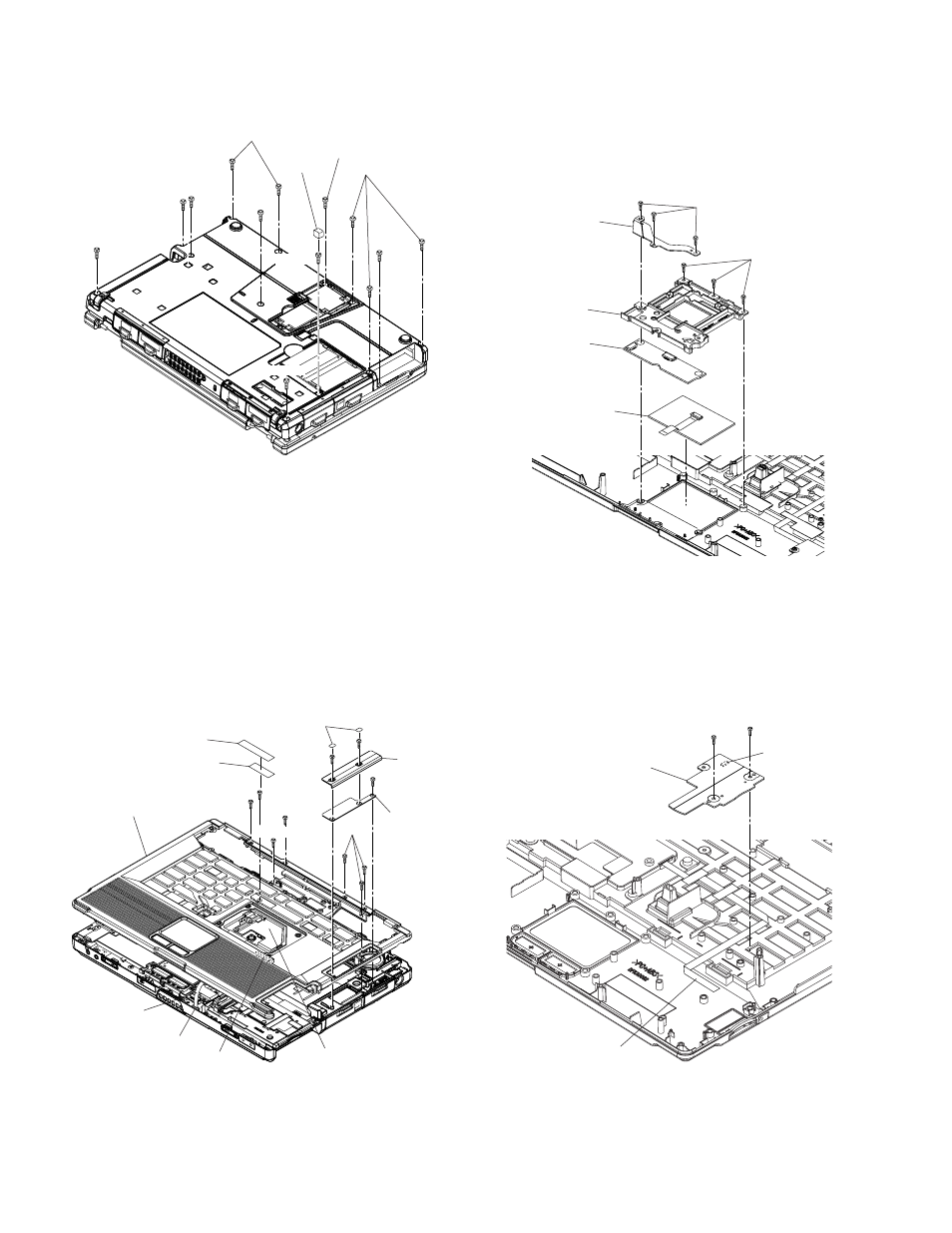 Removing the top cover, Removing the pad and touch pad pcb, Removing the sd pcb | Matsushita CF-52AJYZDZM User Manual | Page 30 / 87
