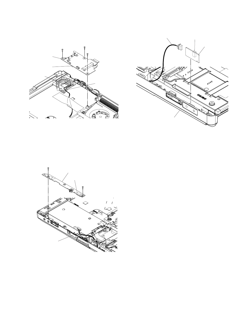 Removing the wwan pcb, Removing the audio pcb, Removing the pwr battery led pcb | Matsushita CF-52AJYZDZM User Manual | Page 31 / 87