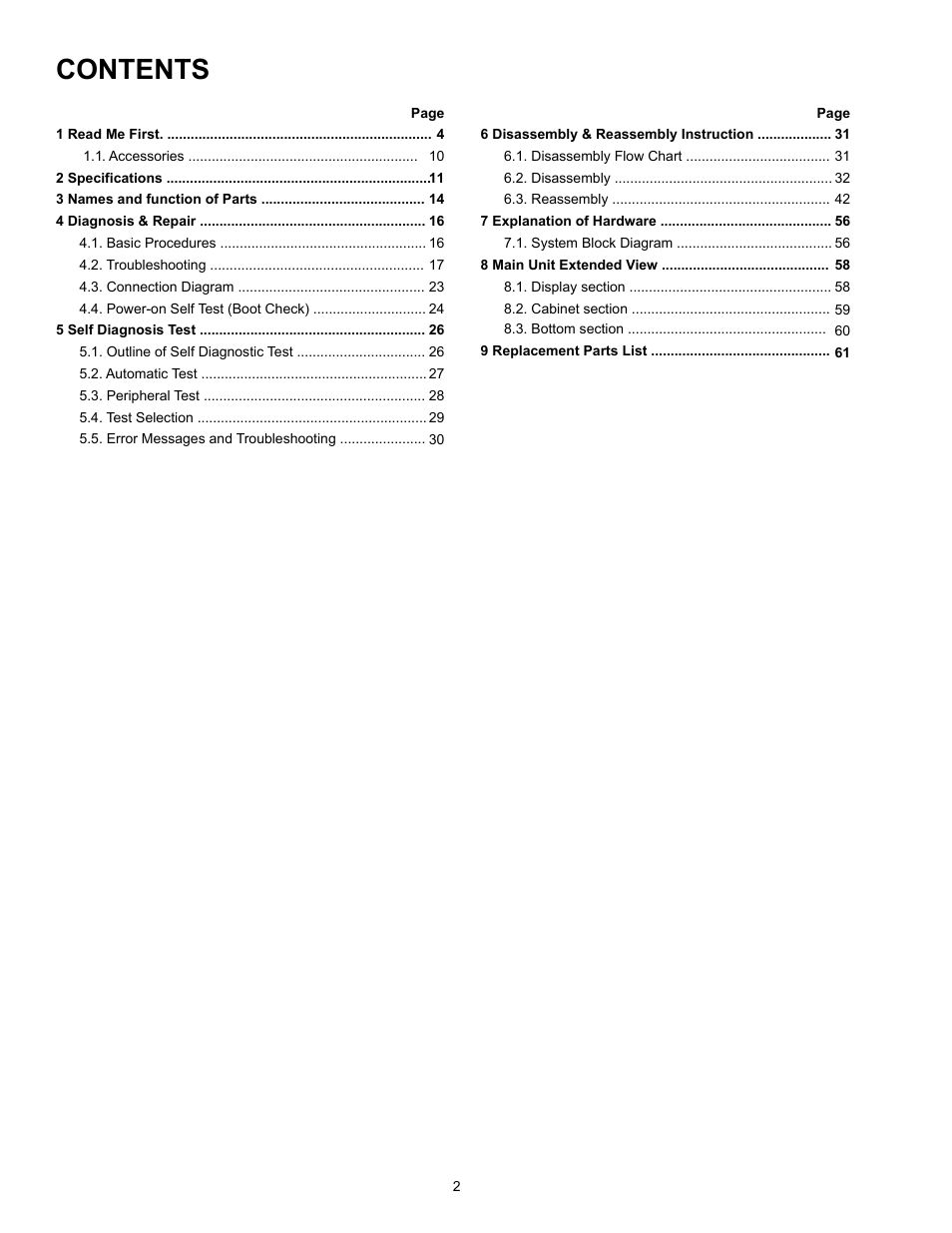 Matsushita CF-W4HWEZZBM User Manual | Page 2 / 64