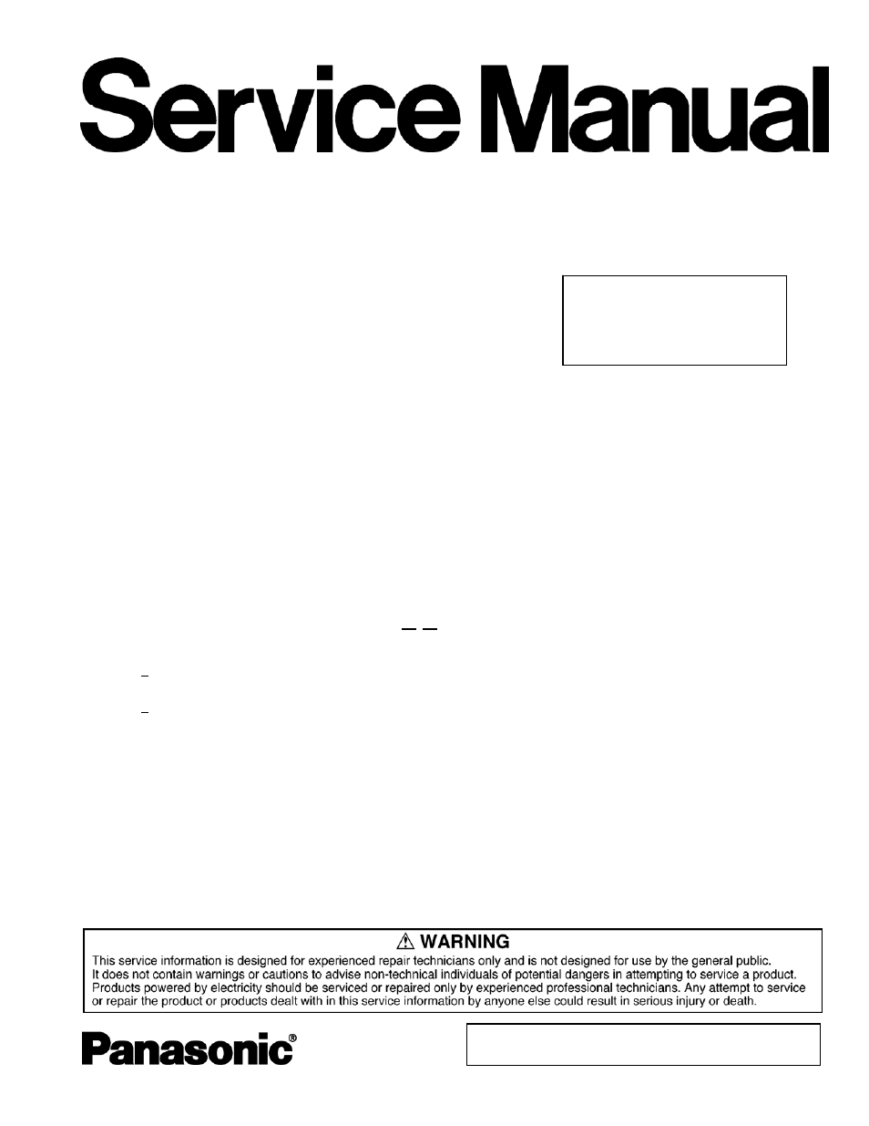 Matsushita CF-W5LWEZZ1 2 User Manual | 117 pages