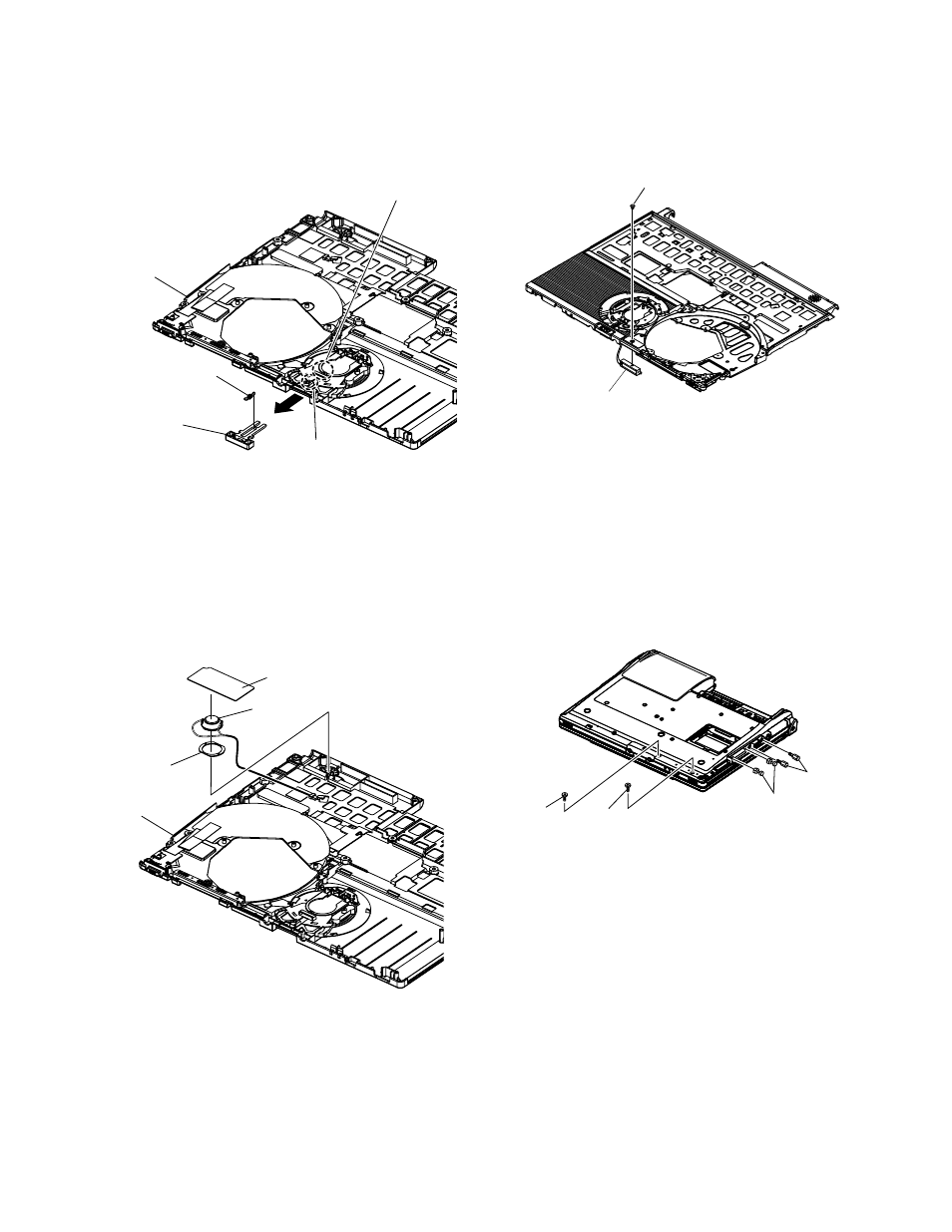 Removing the main board, Removing the lcd knob, Removing the speaker | Matsushita CF-W5LWEZZ1 2 User Manual | Page 29 / 117