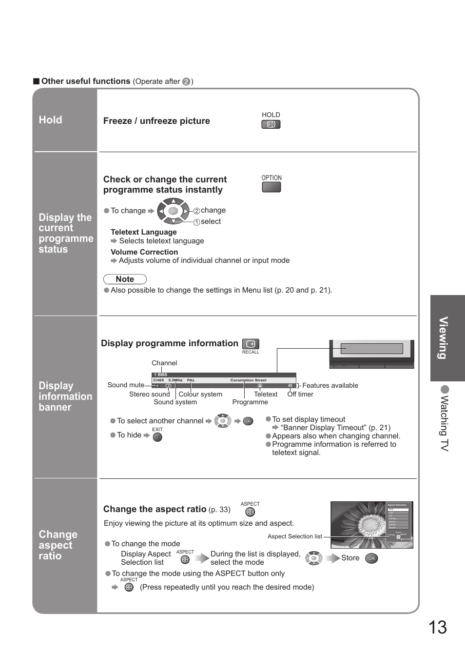 Viewing | Matsushita MBS0407S0 User Manual | Page 14 / 40