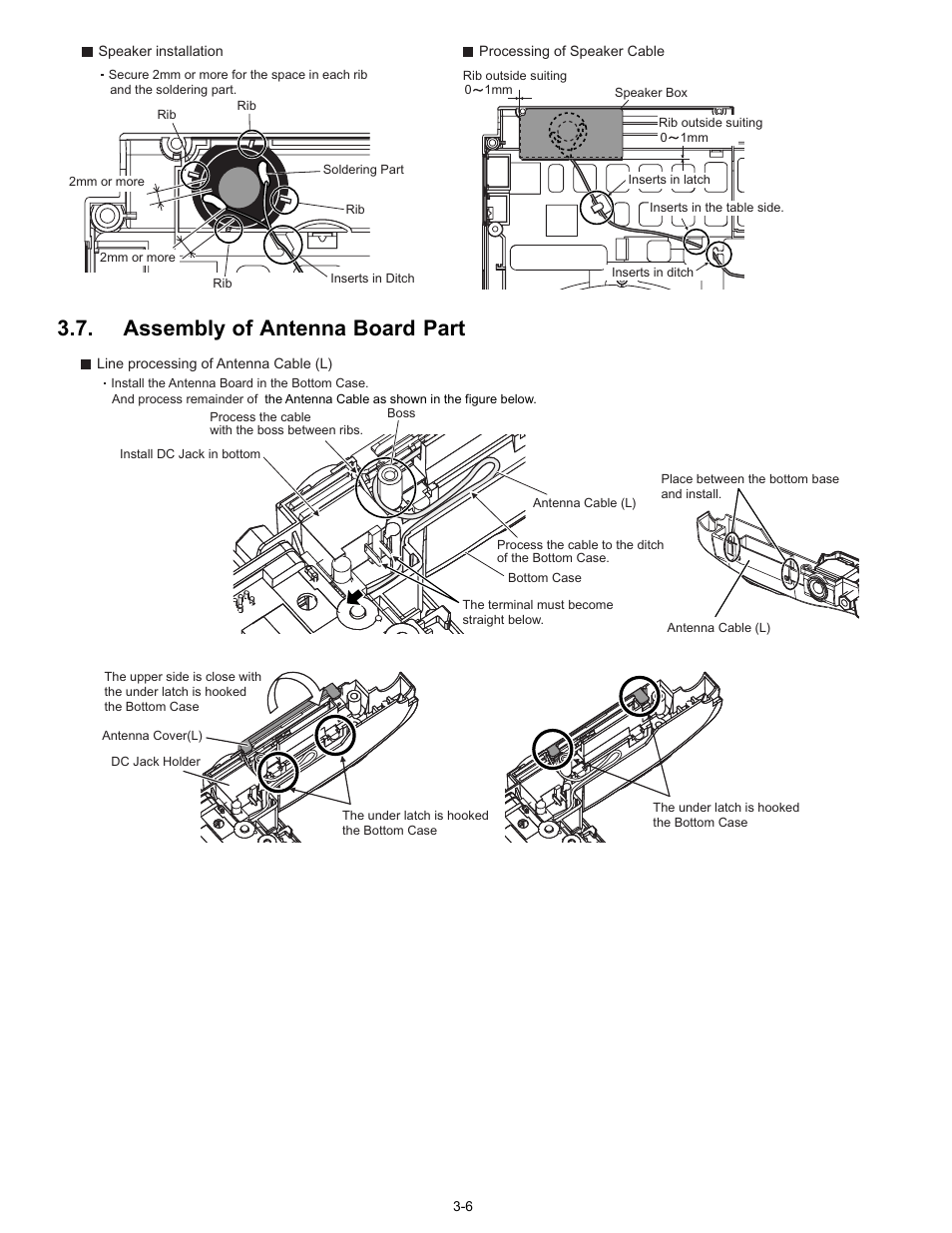 Assembly of antenna board part | Matsushita CF-W4GWCZZ User Manual | Page 26 / 68