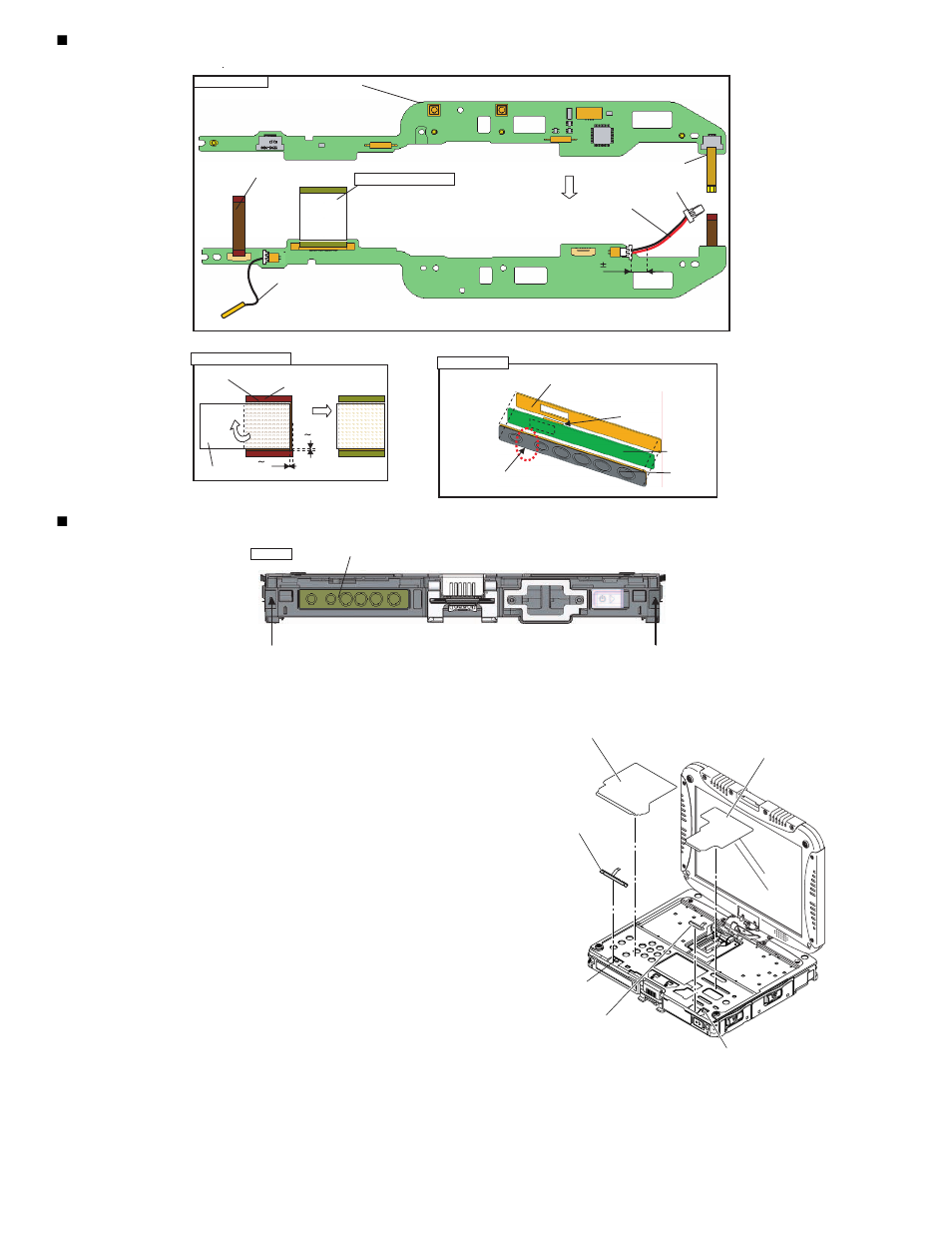 Setting the left led pcb and right led pcb | Matsushita CF-19FHGAX User Manual | Page 46 / 90
