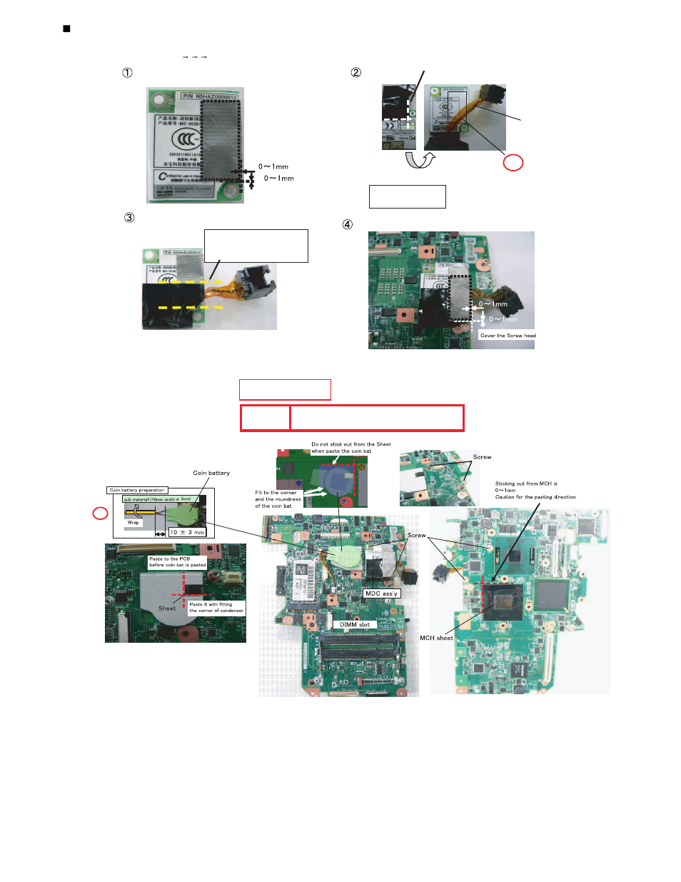 Assembly of main pcb, Safety working caution | Matsushita CF-19FHGAX User Manual | Page 51 / 90