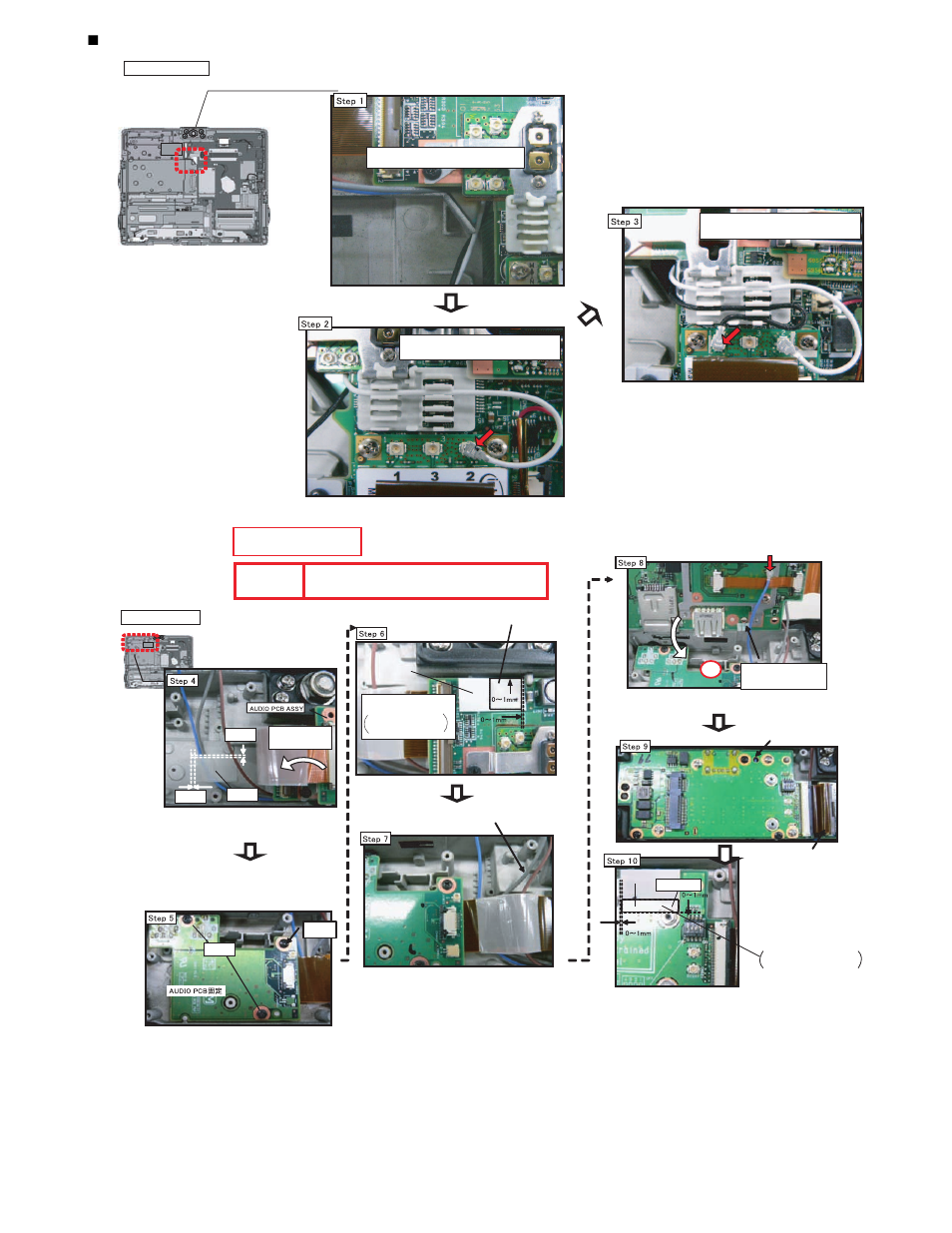 Line processing of antenna cable of main unit, Safety working caution | Matsushita CF-19FHGAX User Manual | Page 57 / 90