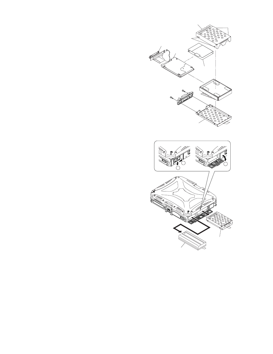 Setting the battery pack and the hdd pack | Matsushita CF-19FHGAX User Manual | Page 64 / 90