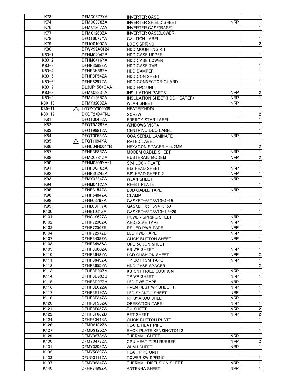 Matsushita CF-19FHGAX User Manual | Page 78 / 90