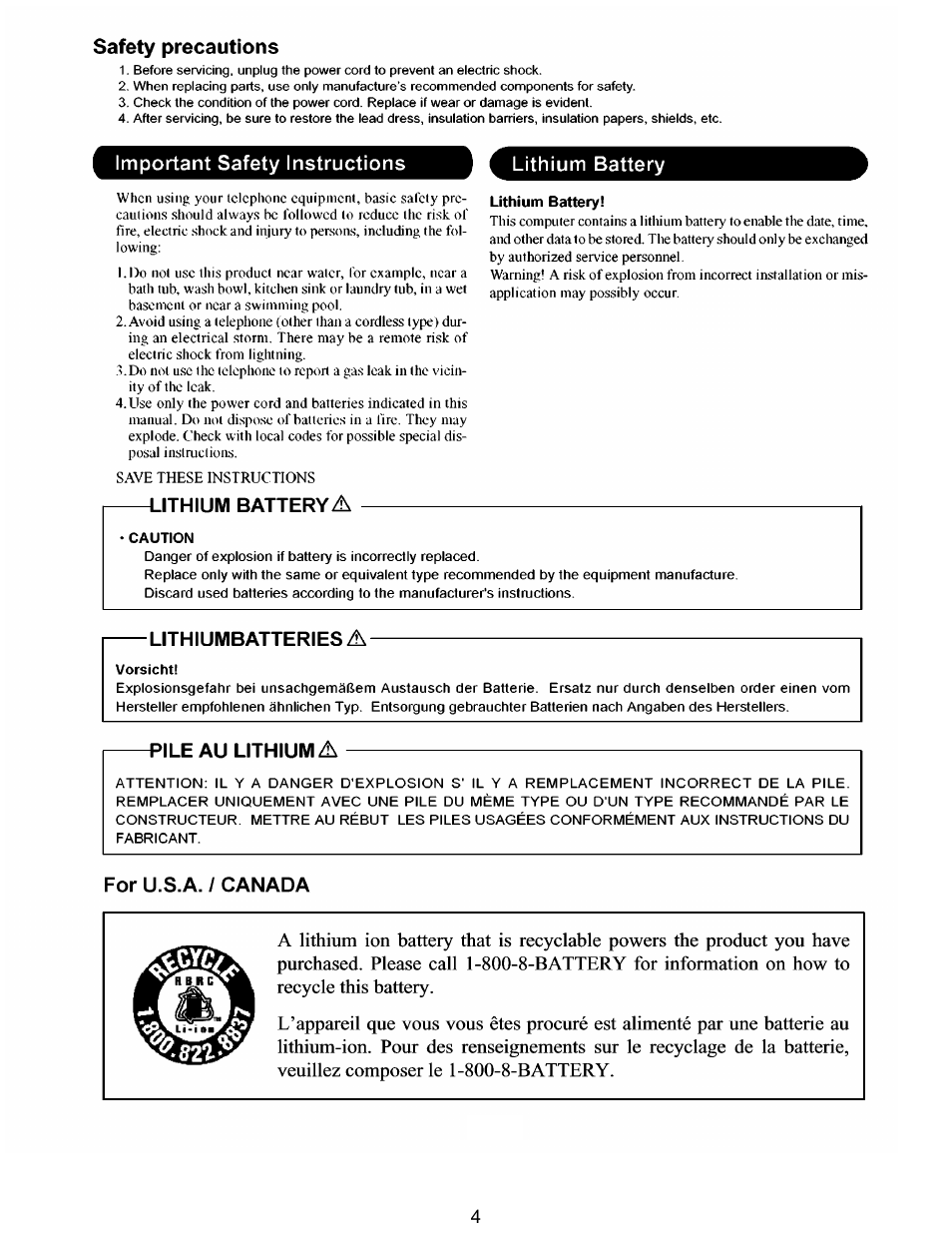 Matsushita CF-Y5LWVYZ 1 2 User Manual | Page 4 / 96