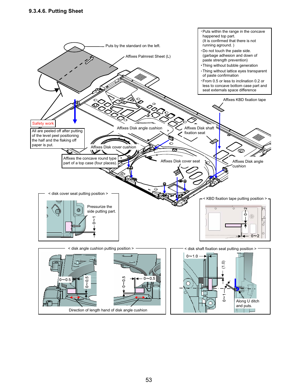 Putting sheet | Matsushita CF-Y5LWVYZ 1 2 User Manual | Page 53 / 96