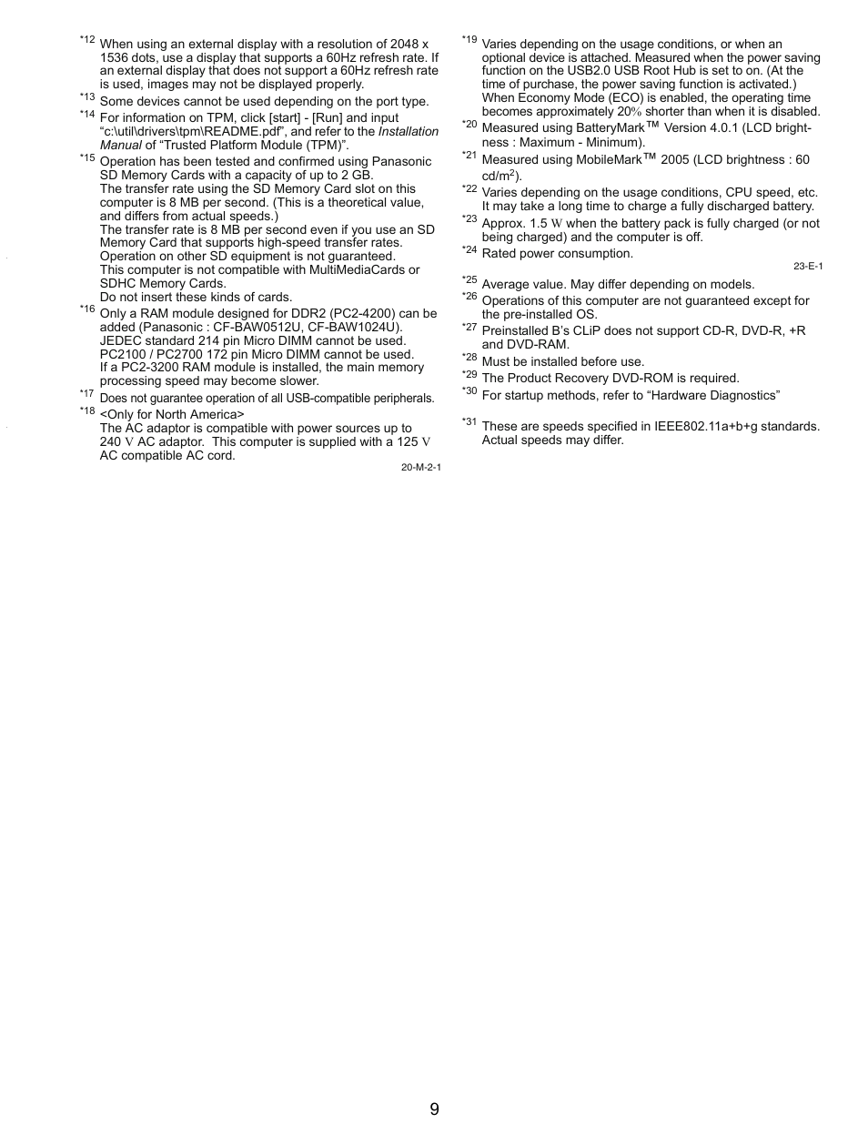 Matsushita CF-Y5LWVYZ 1 2 User Manual | Page 9 / 96
