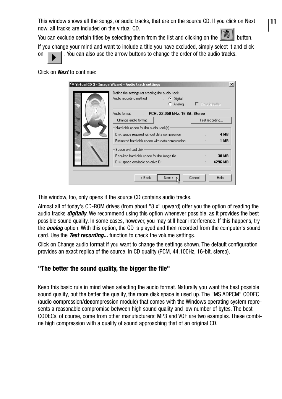 Microtest VIRTUAL CD v3 User Manual | Page 11 / 18