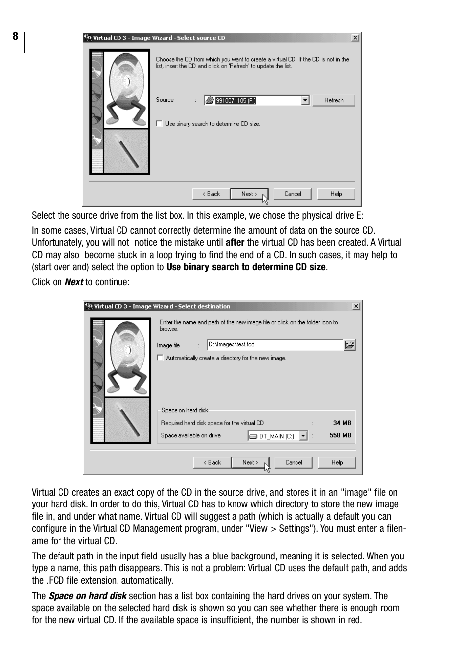 Microtest VIRTUAL CD v3 User Manual | Page 8 / 18