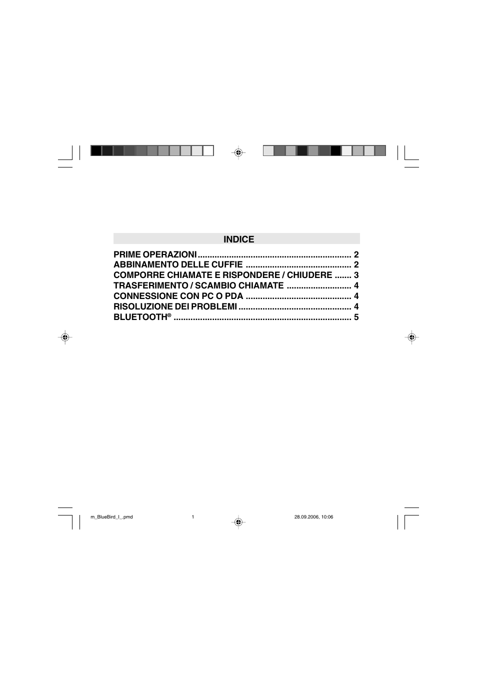 Indice | Mr Handsfree Bluetooth Wireless Headset User Manual | Page 23 / 92