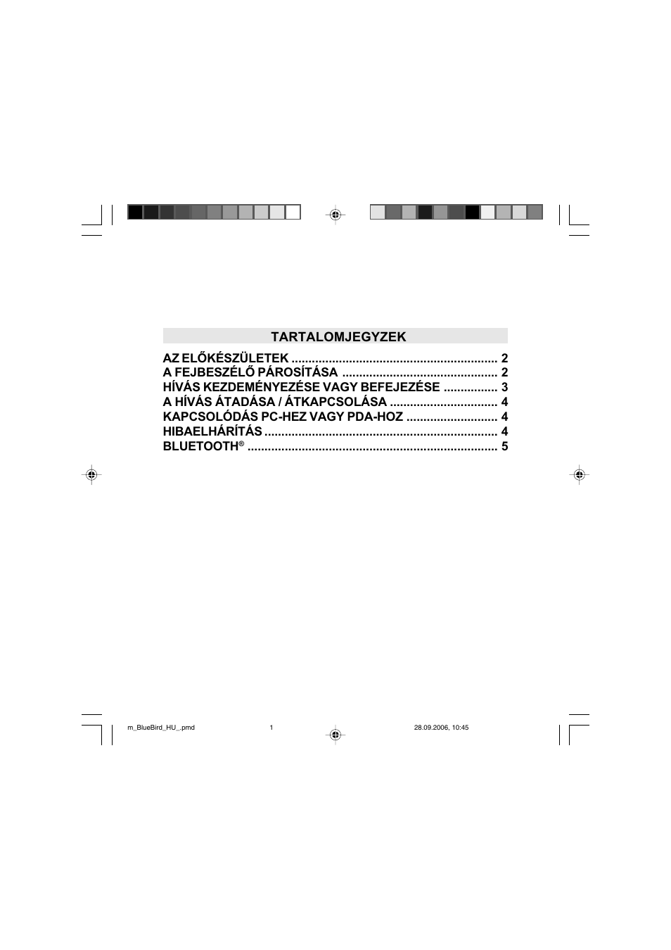 Tartalomjegyzek | Mr Handsfree Bluetooth Wireless Headset User Manual | Page 51 / 92