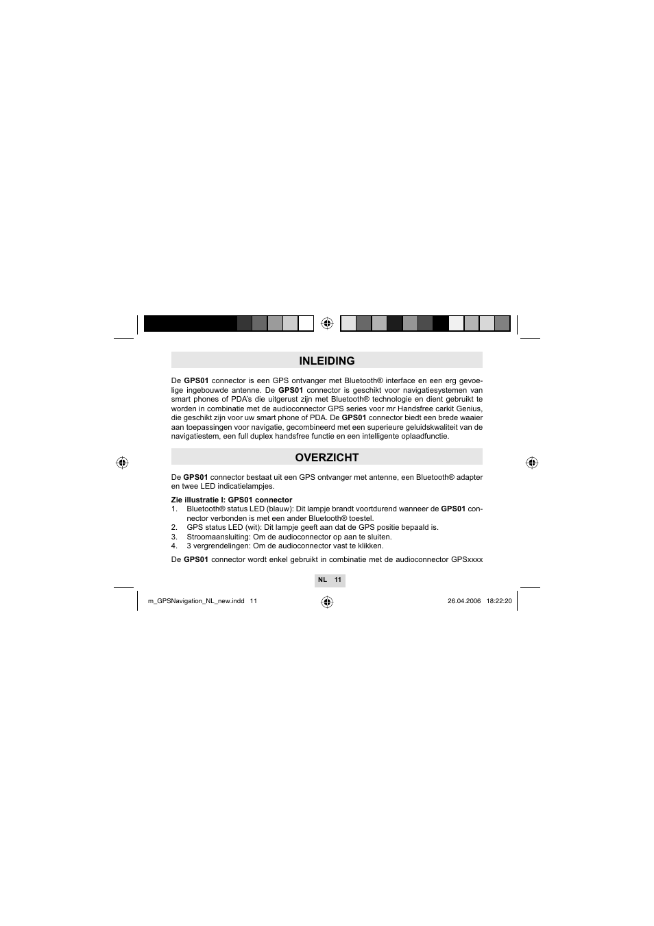 Inleiding, Overzicht | Mr Handsfree GPS01 User Manual | Page 13 / 66