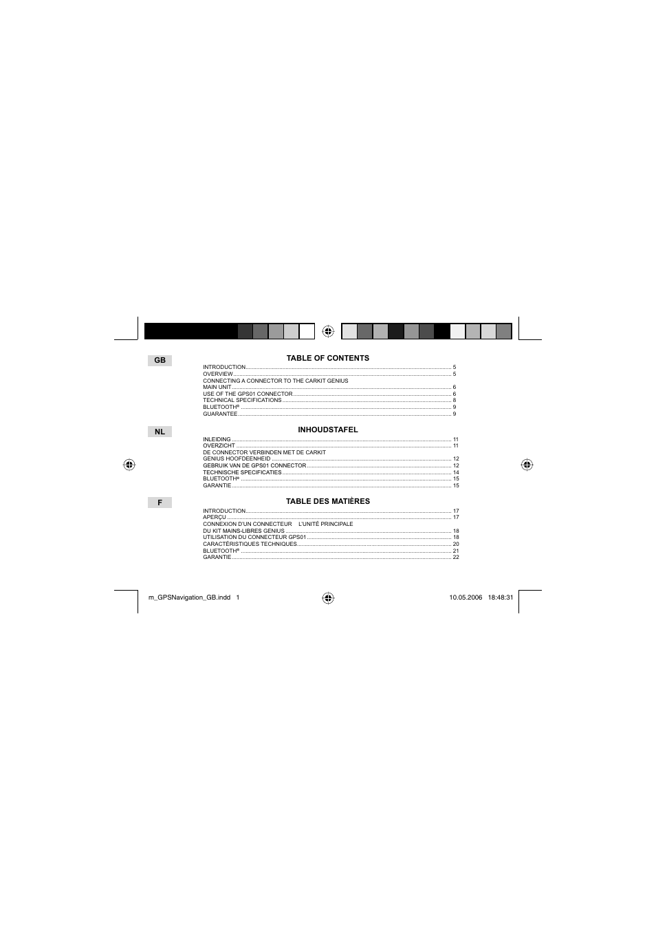 Mr Handsfree GPS01 User Manual | Page 3 / 66
