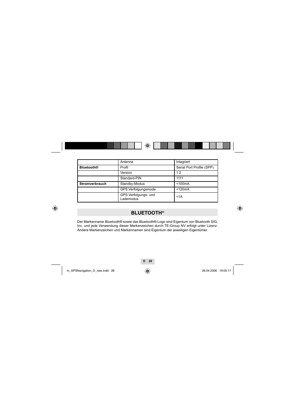 Bluetooth | Mr Handsfree GPS01 User Manual | Page 30 / 66