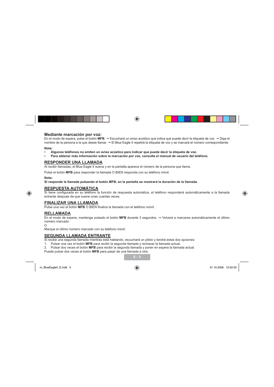Mr Handsfree Blue Eagle II User Manual | Page 37 / 107