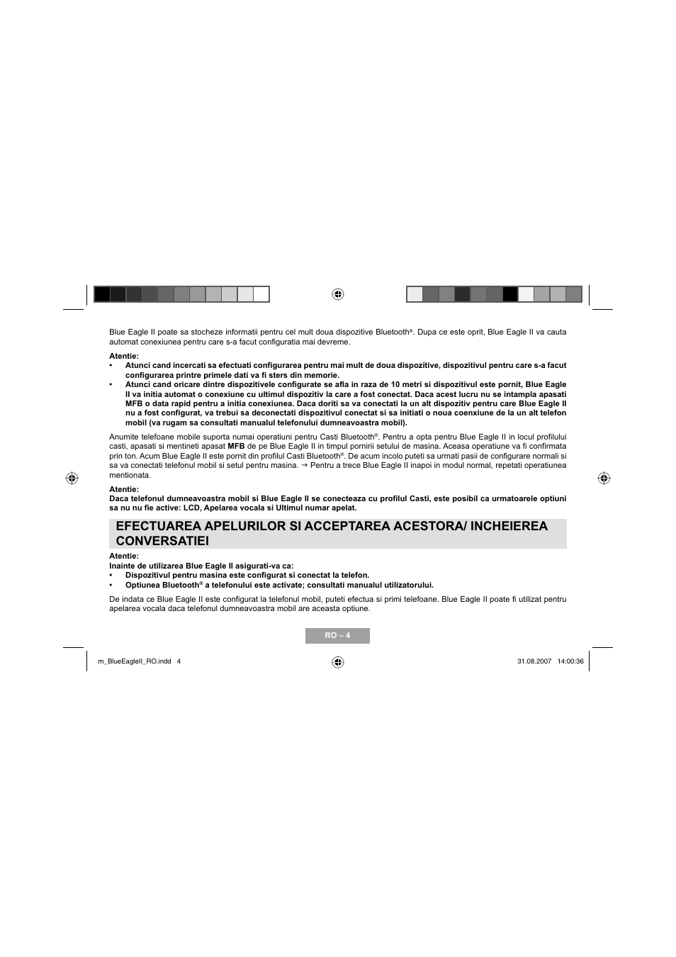 Mr Handsfree Blue Eagle II User Manual | Page 86 / 107