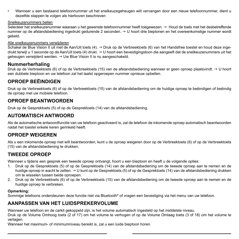 Mr Handsfree Blue Vision II User Manual | Page 17 / 95