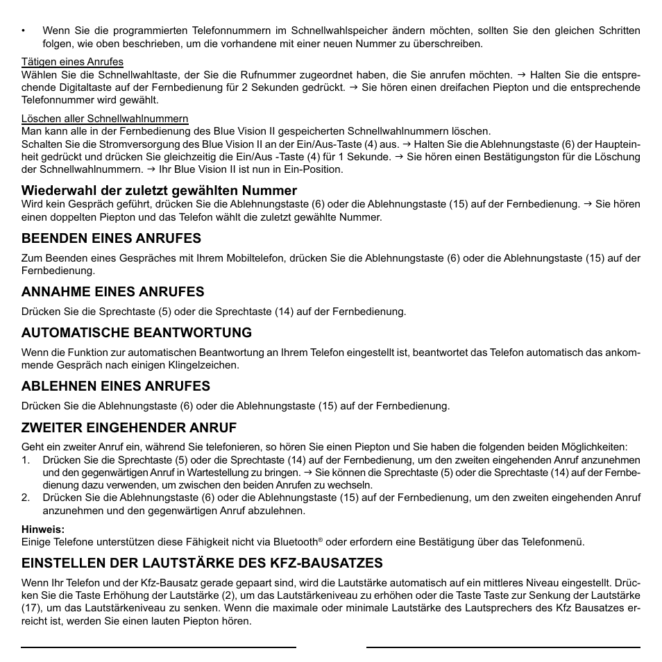 Mr Handsfree Blue Vision II User Manual | Page 33 / 95