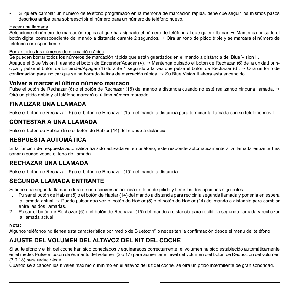 Mr Handsfree Blue Vision II User Manual | Page 49 / 95