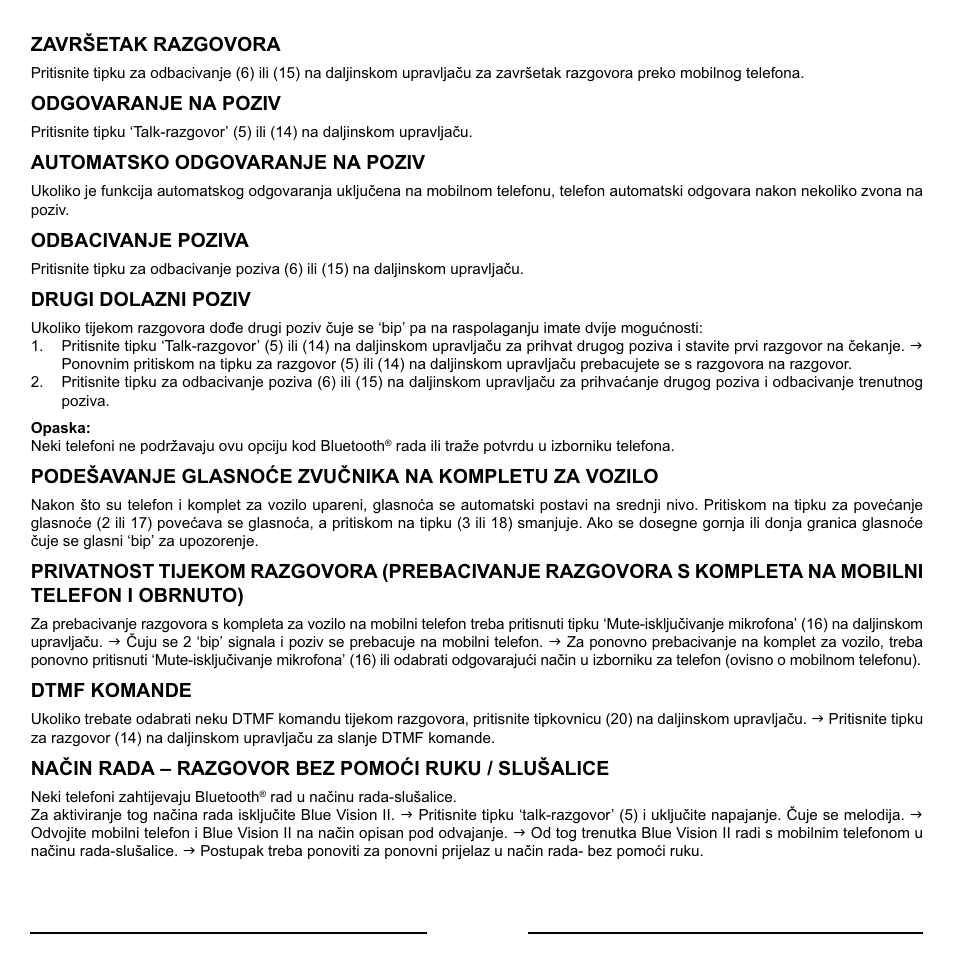 Mr Handsfree Blue Vision II User Manual | Page 83 / 95