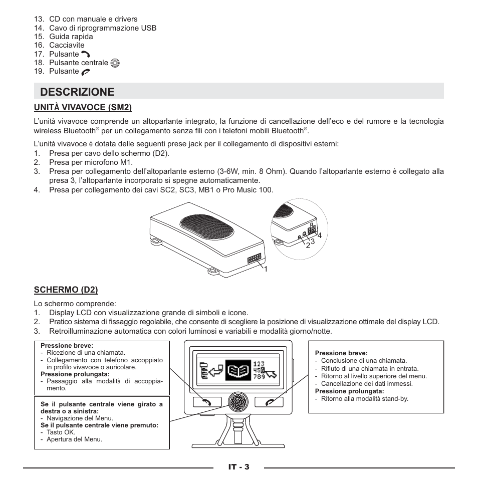 Descrizione | Mr Handsfree Blue Compact Microphone User Manual | Page 112 / 291