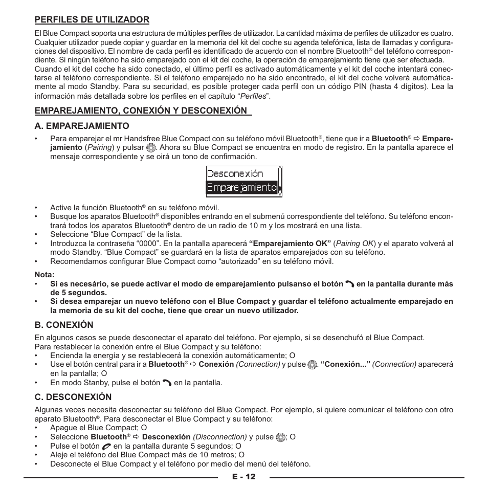 Mr Handsfree Blue Compact Microphone User Manual | Page 147 / 291