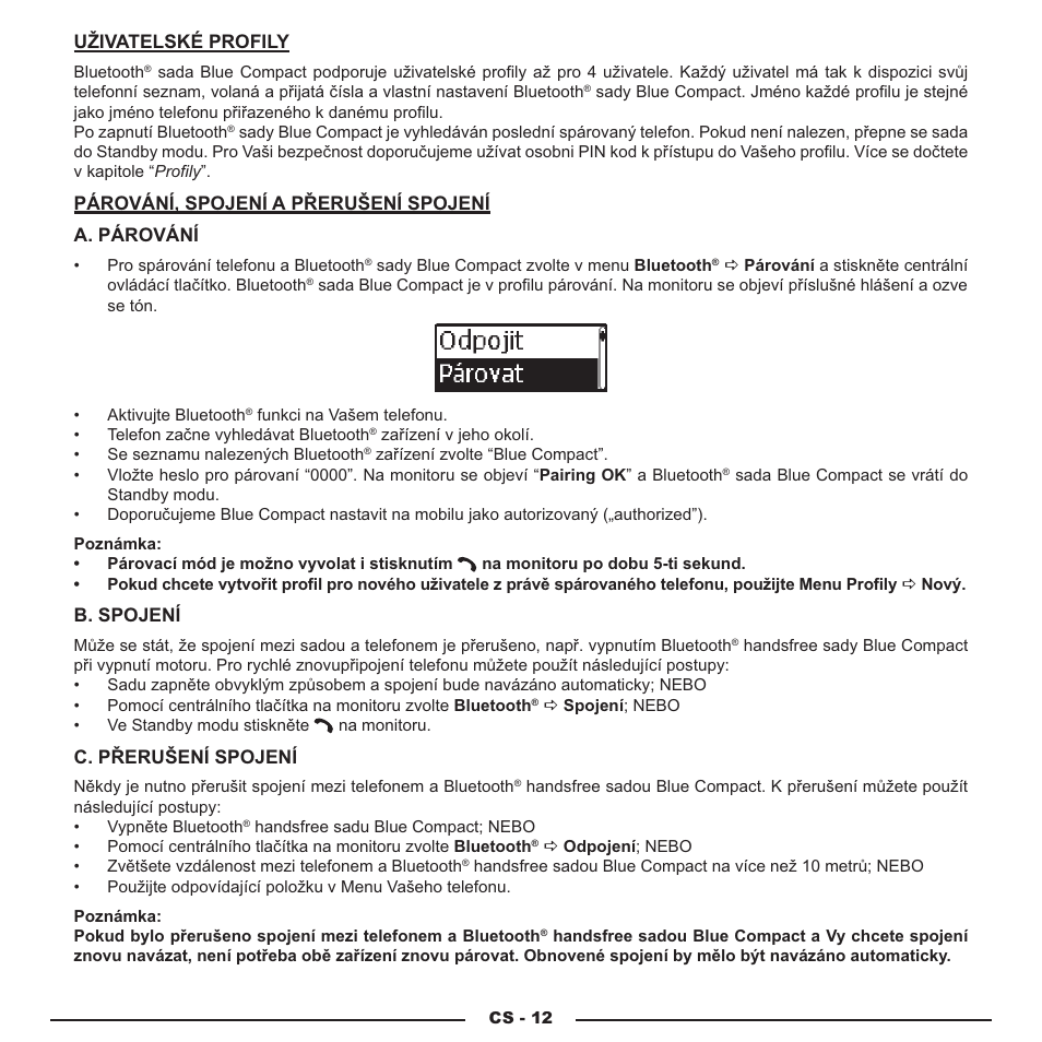 Mr Handsfree Blue Compact Microphone User Manual | Page 250 / 291