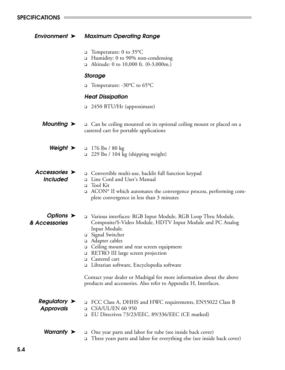 Madrigal Imaging MP-9 User Manual | Page 108 / 138