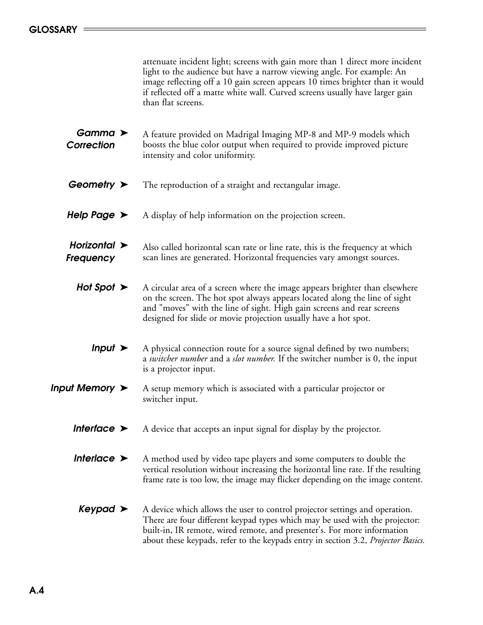 Madrigal Imaging MP-9 User Manual | Page 114 / 138