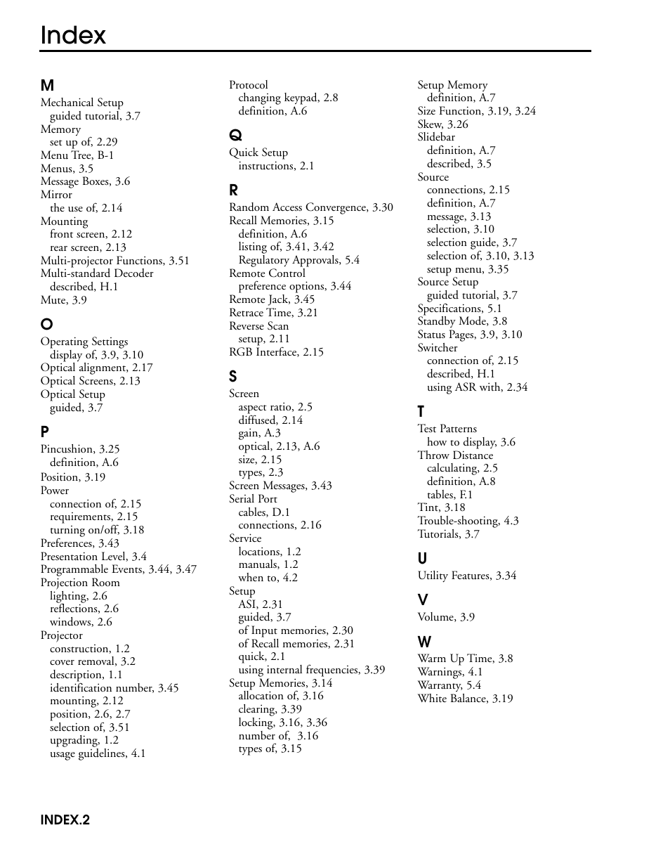 Index | Madrigal Imaging MP-9 User Manual | Page 136 / 138