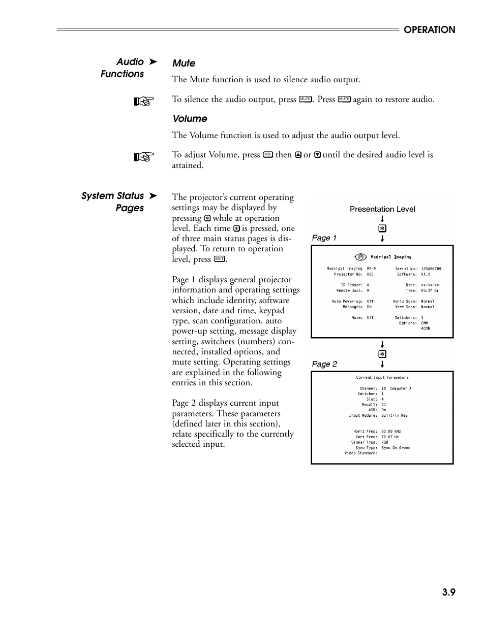 Madrigal Imaging MP-9 User Manual | Page 51 / 138