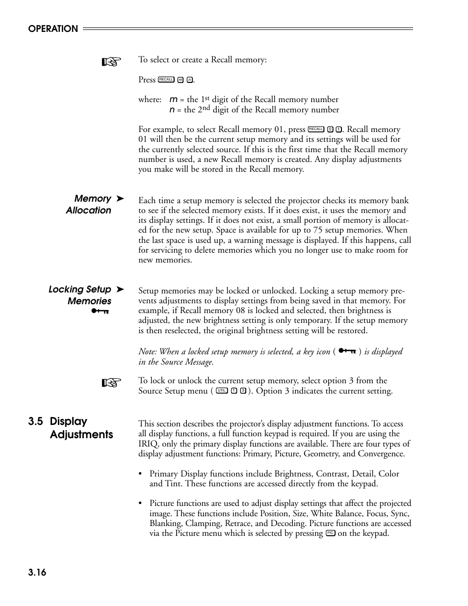 5 display adjustments | Madrigal Imaging MP-9 User Manual | Page 58 / 138