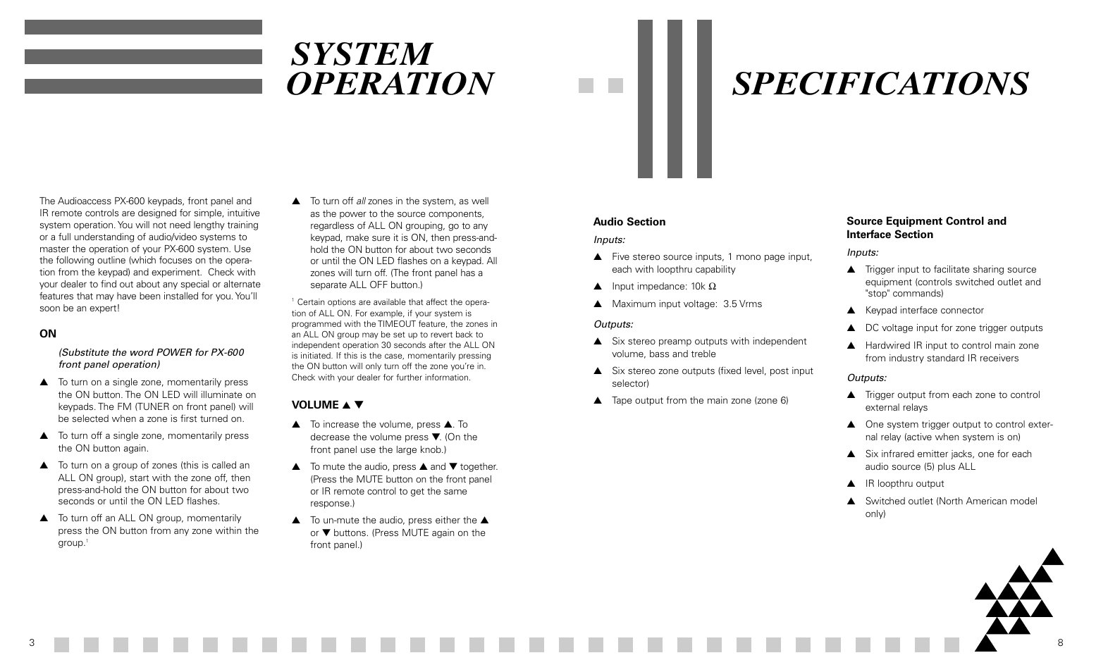 Operation system specifications | Madrigal Imaging PX-600 User Manual | Page 4 / 6