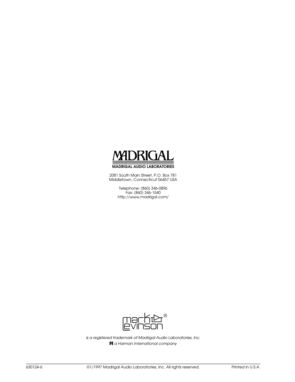 Madrigal Imaging N38 User Manual | Page 38 / 38