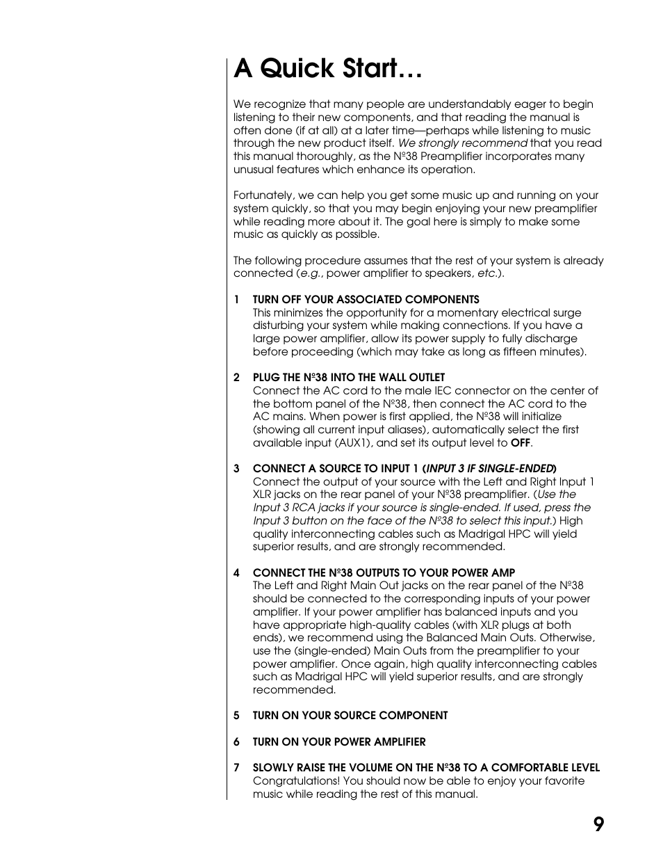 A quick start | Madrigal Imaging N38 User Manual | Page 9 / 38