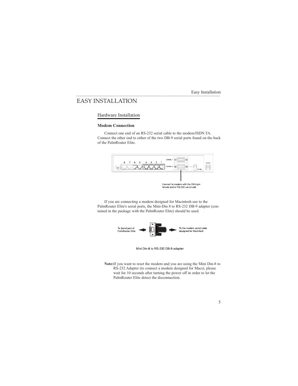 Easy installation, Hardware installation | Macsense Connectivity MIH-108 User Manual | Page 8 / 39