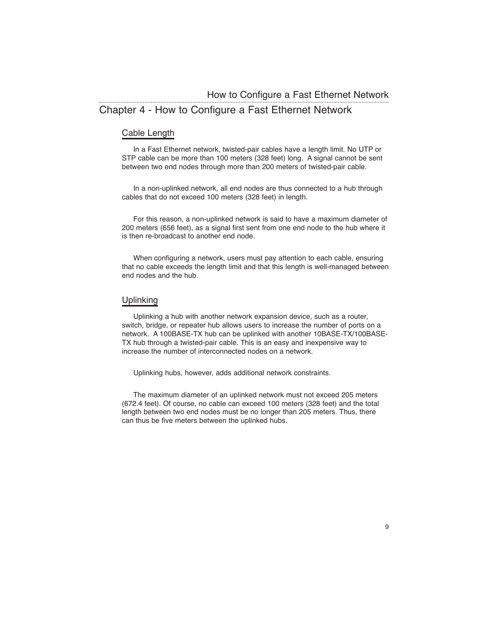 Cable length, Uplinking | Macsense Connectivity FDH-608/616 User Manual | Page 12 / 27