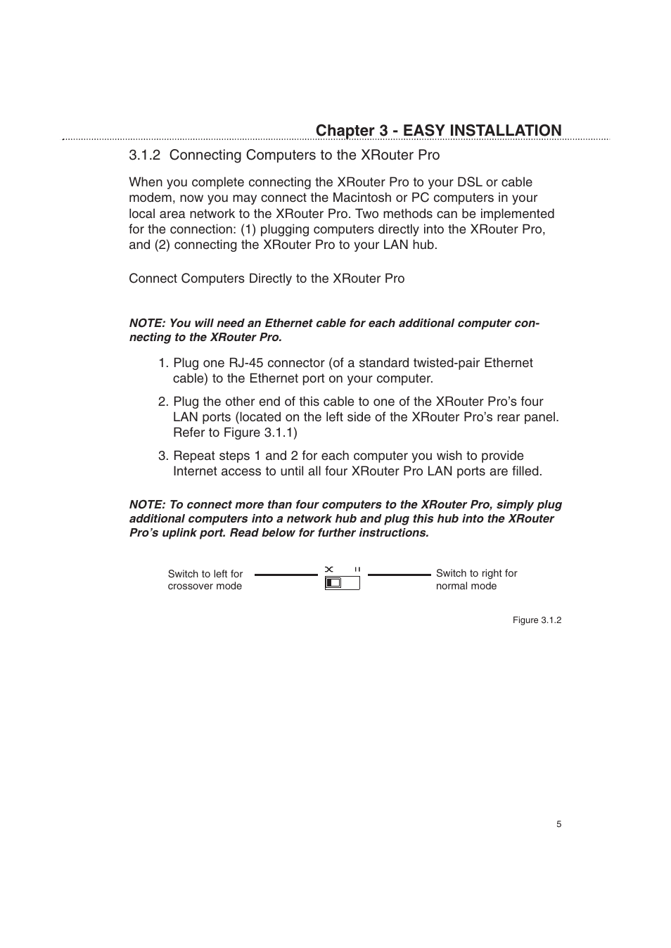 Chapter 3 - easy installation | Macsense Connectivity XRouter Pro User Manual | Page 10 / 46