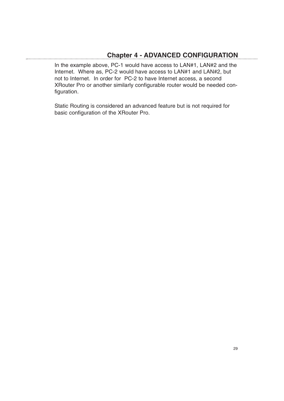 Chapter 4 - advanced configuration | Macsense Connectivity XRouter Pro User Manual | Page 34 / 46