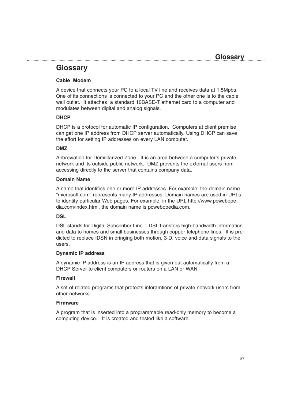 Glossary | Macsense Connectivity XRouter Pro User Manual | Page 42 / 46