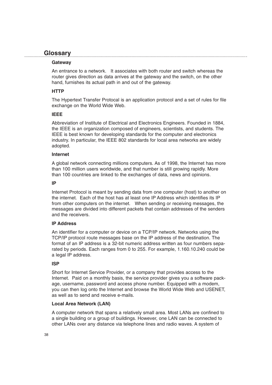 Glossary | Macsense Connectivity XRouter Pro User Manual | Page 43 / 46