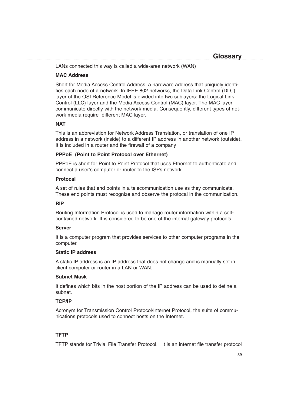 Glossary | Macsense Connectivity XRouter Pro User Manual | Page 44 / 46