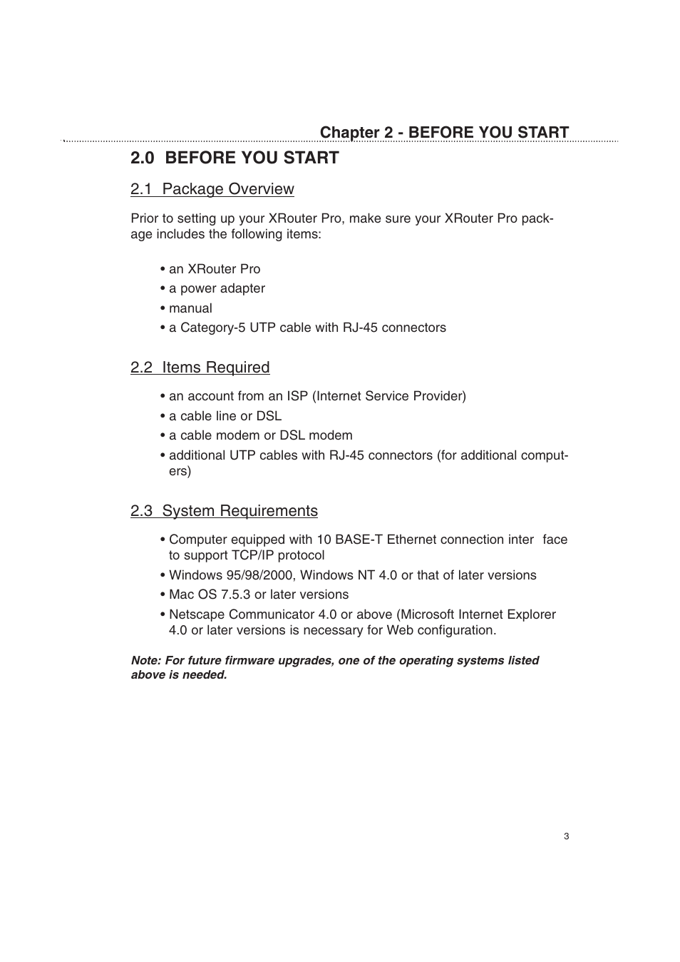 0 before you start | Macsense Connectivity XRouter Pro User Manual | Page 8 / 46