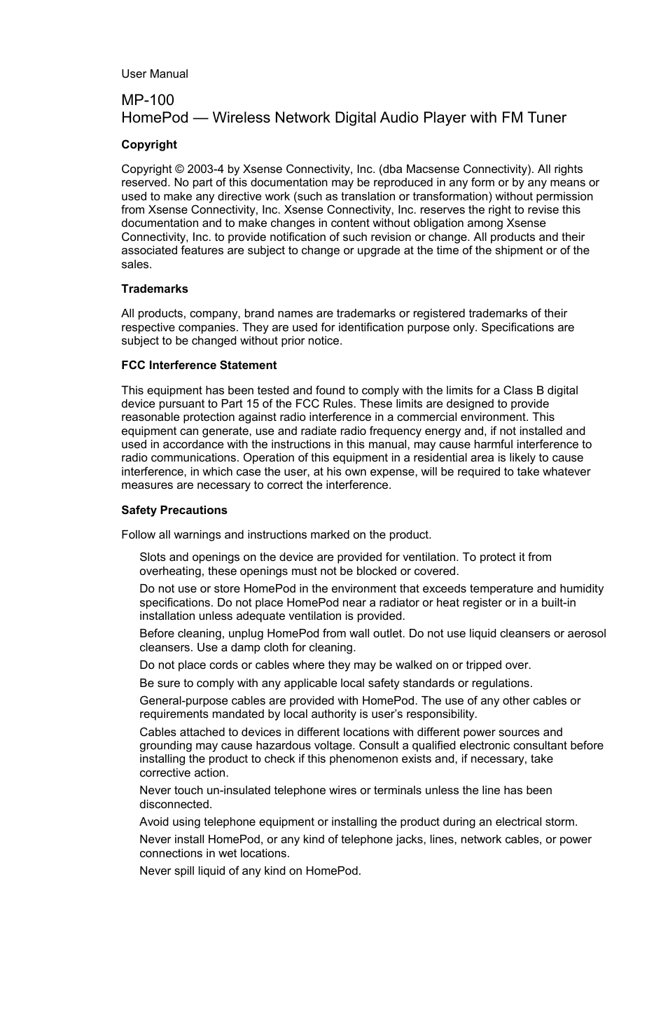 Macsense Connectivity HomePod User Manual | Page 3 / 49