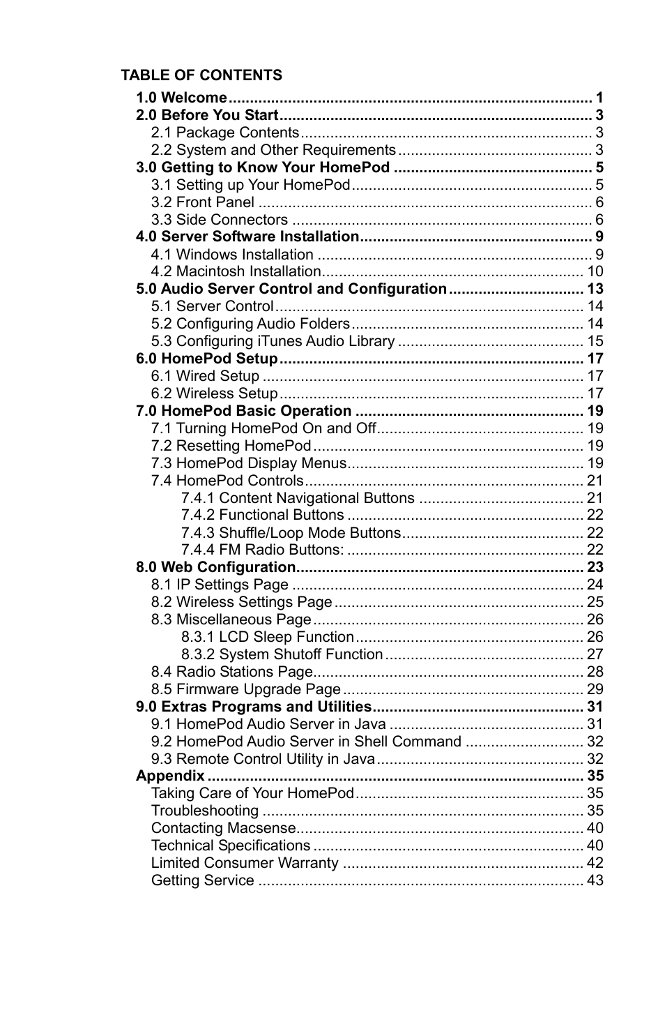 Macsense Connectivity HomePod User Manual | Page 5 / 49